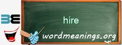 WordMeaning blackboard for hire